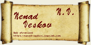 Nenad Veskov vizit kartica